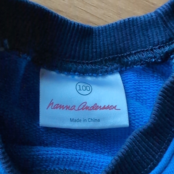 Hanna Andersson - Blue Boys Sweatshirt 100/4T - Picture 2 of 7
